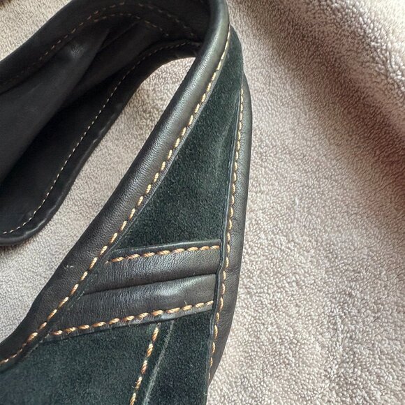 UGG Australia Black Suede Shoulder Bag with side POCKETS NWOT - Picture 9 of 12